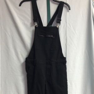 black overalls